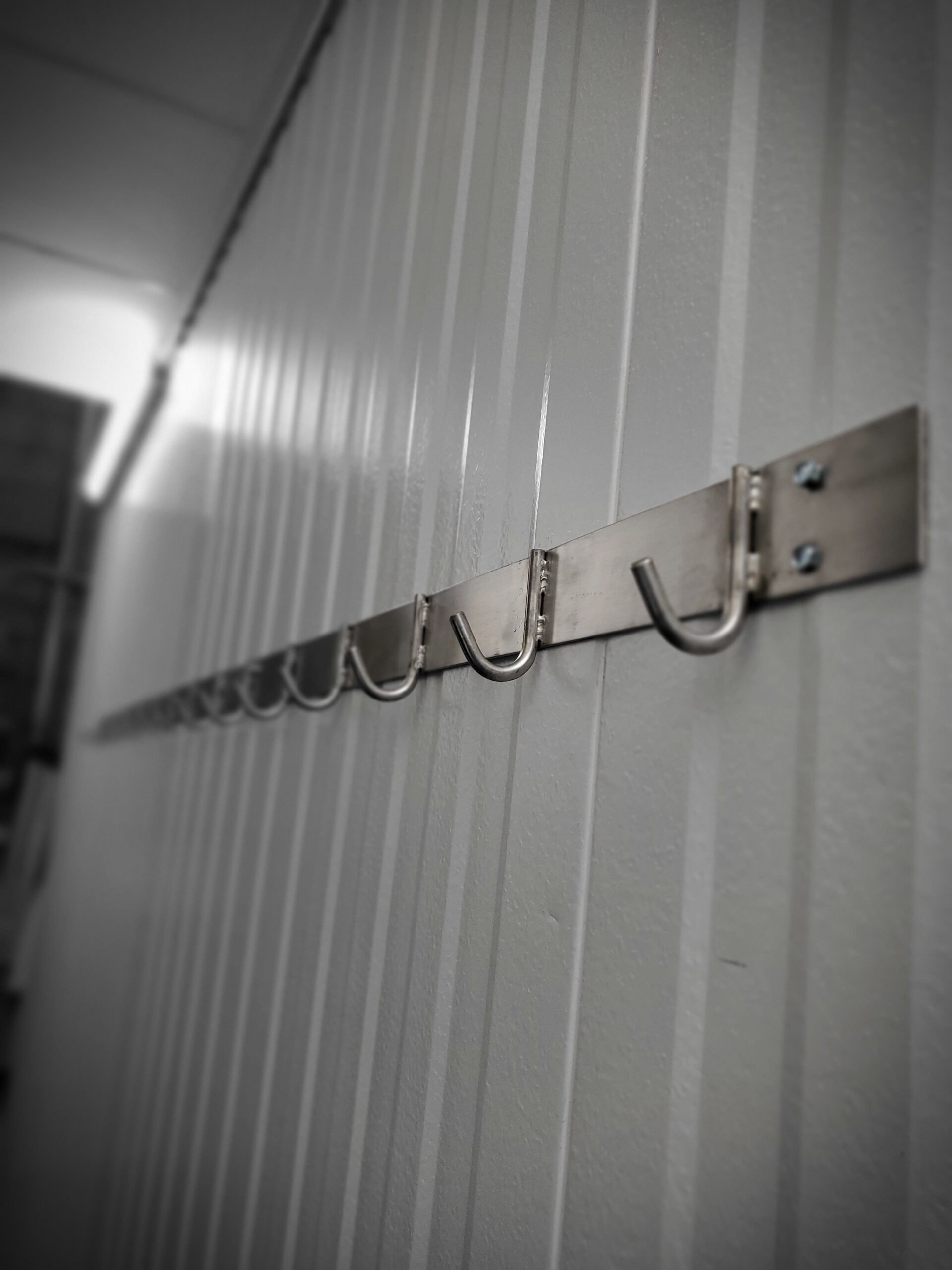 Wall Mounted Stainless Steel Hook Rack with 16 Hanger